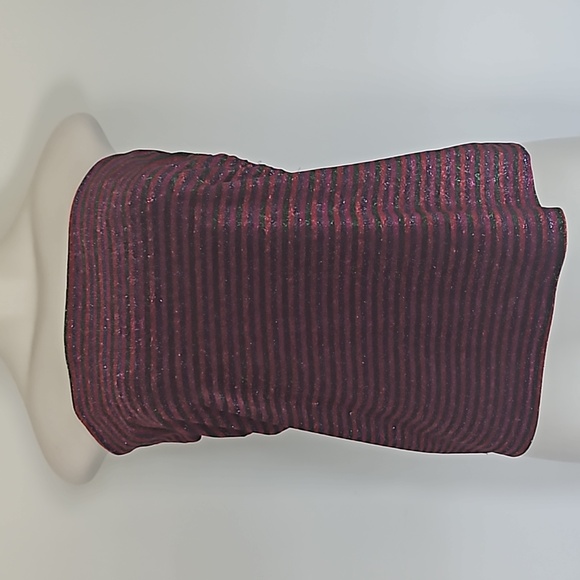 Trina Turk metallic stripe tube strapless top-S - Picture 1 of 8